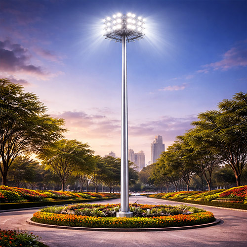 Steel Round High Mast Lighting Pole Manufacturers in West Bengal